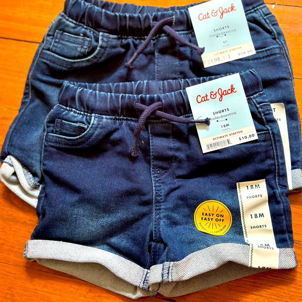 Cat & Jack baby shorts denim